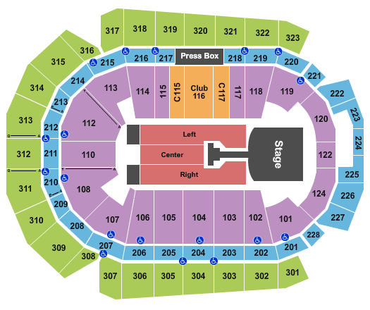 Casey's Center Jonas Brothers Seating Chart